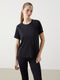 Crew Neck Reflector Printed Women's Sports T-Shirt